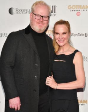 Katie Louise Gaffigan parents Jim Gaffigan and Jeannie Gaffigan at Gotham Awards 2019.